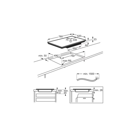 Варочна поверхня Electrolux EIS82453 Варочна поверхня Electrolux EIS82453