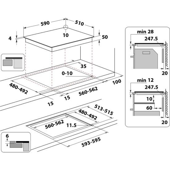 Варочна поверхня Whirlpool WB S0060 NE (WBS0060NE) Варочна поверхня Whirlpool WB S0060 NE (WBS0060NE)