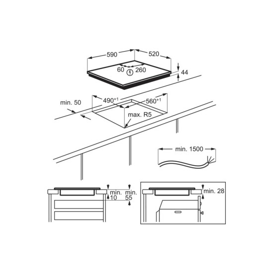 Варочна поверхня Electrolux EIV64453 Варочна поверхня Electrolux EIV64453