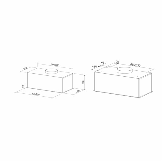 Вытяжка кухонная Eleyus MAGNUS 1200 LED 52 IS Вытяжка кухонная Eleyus MAGNUS 1200 LED 52 IS