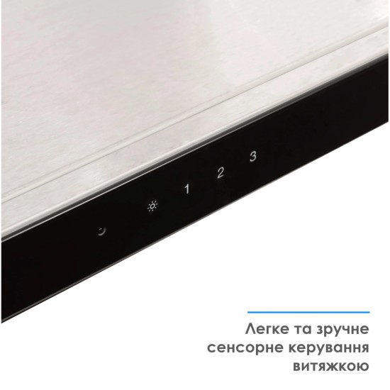 Витяжка кухонна Eleyus ONIX 1200 LED 90 IS+BL Витяжка кухонна Eleyus ONIX 1200 LED 90 IS+BL