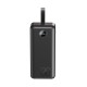 Батарея універсальна XO 30000mAh, PD/20W, QC/22.5W, with light, black (PR240_Black) Батарея універсальна XO 30000mAh, PD/20W, QC/22.5W, with light, black (PR240_Black)