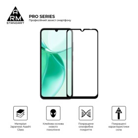 Скло захисне Armorstandart Pro ZTE Blade A35 4G / A55 4G Black (ARM81349)