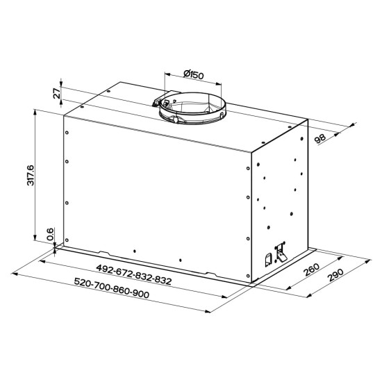 Витяжка кухонна Faber Inka Lux Premium Bk Matt A70 Kl (305.0658.609) Витяжка кухонна Faber Inka Lux Premium Bk Matt A70 Kl (305.0658.609)