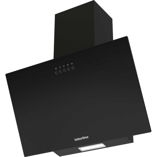 Вытяжка кухонная Interline TEFFI SLIM BL A/60/GL/PB Вытяжка кухонная Interline TEFFI SLIM BL A/60/GL/PB