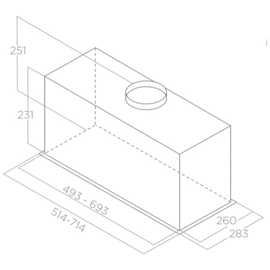 Витяжка кухонна Elica CT23 GR/A/72 Витяжка кухонна Elica CT23 GR/A/72
