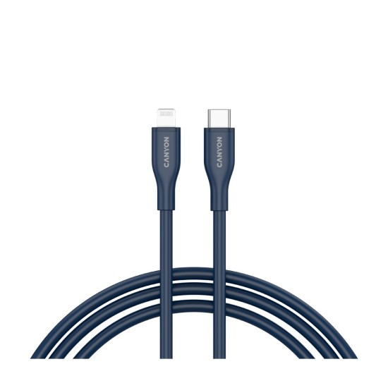 Дата кабель USB-C to Lightning 1.0m CLNM60 C-L 60W MFI Silicon Blue Canyon (CNS-CLNM60SC10DB) Дата кабель USB-C to Lightning 1.0m CLNM60 C-L 60W MFI Silicon Blue Canyon (CNS-CLNM60SC10DB)