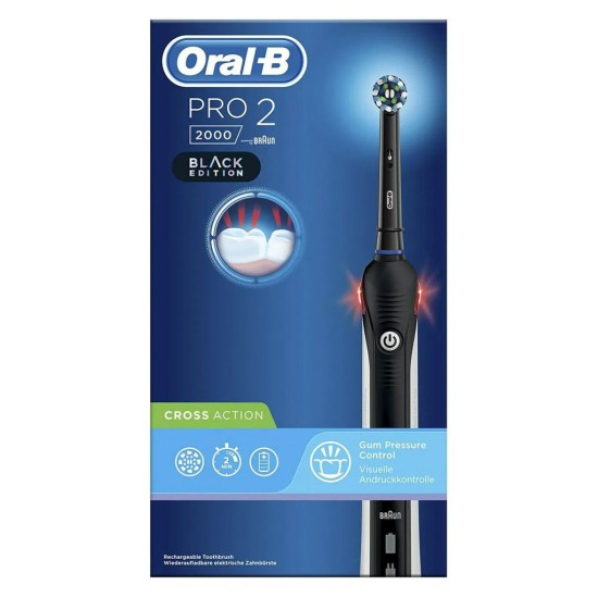 Електрична зубна щітка Oral-B PRO2 2000 D 501.513.2 BK Cross Action Електрична зубна щітка Oral-B PRO2 2000 D 501.513.2 BK Cross Action
