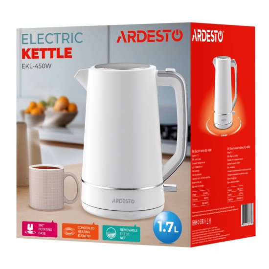 Електрочайник Ardesto EKL-450W Електрочайник Ardesto EKL-450W