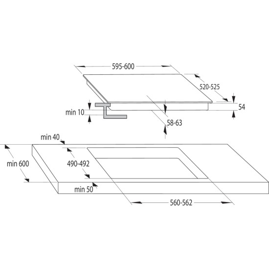 Варочная поверхность Gorenje GI6421CLBSC Варочная поверхность Gorenje GI6421CLBSC