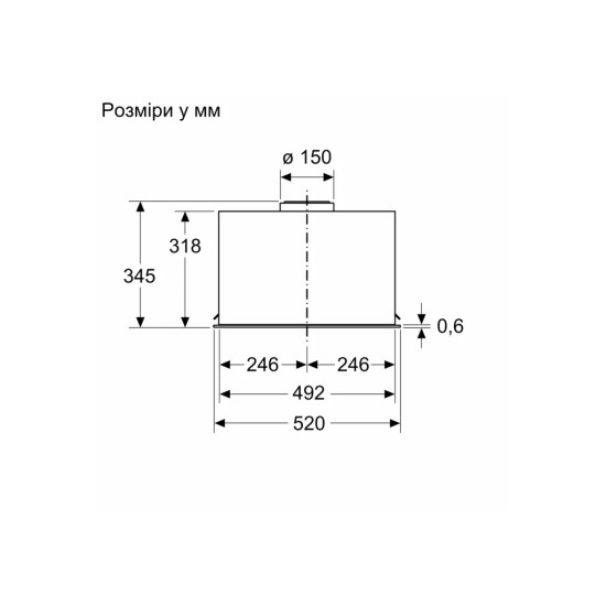 Витяжка кухонна Bosch DLN56AC50 Витяжка кухонна Bosch DLN56AC50