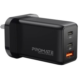 Зарядний пристрій Promate ganport3-65pd.black