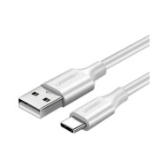 Дата кабель USB 2.0 AM to Type-C 0.5m 3.0A (18W) Nickel Plating US287 White Ugreen (60120)