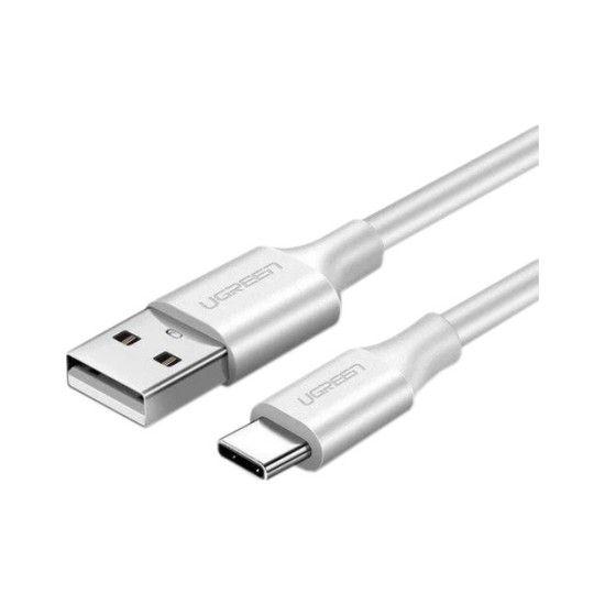 Дата кабель USB 2.0 AM to Type-C 0.5m 3.0A (18W) Nickel Plating US287 White Ugreen (60120) Дата кабель USB 2.0 AM to Type-C 0.5m 3.0A (18W) Nickel Plating US287 White Ugreen (60120)