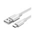 Дата кабель USB 2.0 AM to Type-C 0.5m 3.0A (18W) Nickel Plating US287 White Ugreen (60120)