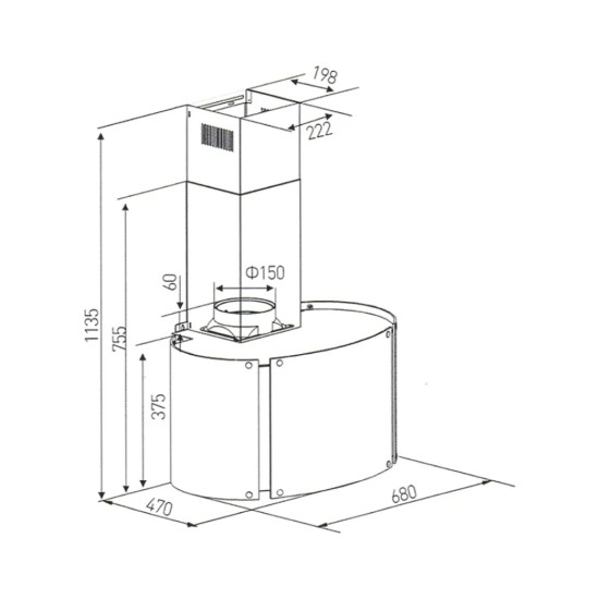 Витяжка кухонна Kaiser A 7425 Eco Витяжка кухонна Kaiser A 7425 Eco