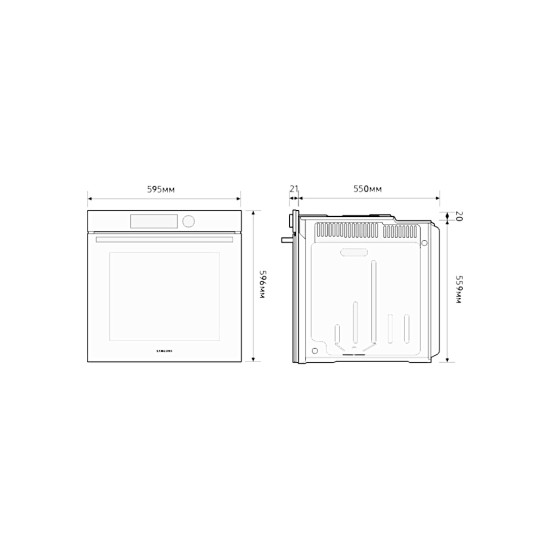Духовой шкаф Samsung NV7B4125ZAK/WT Духовой шкаф Samsung NV7B4125ZAK/WT