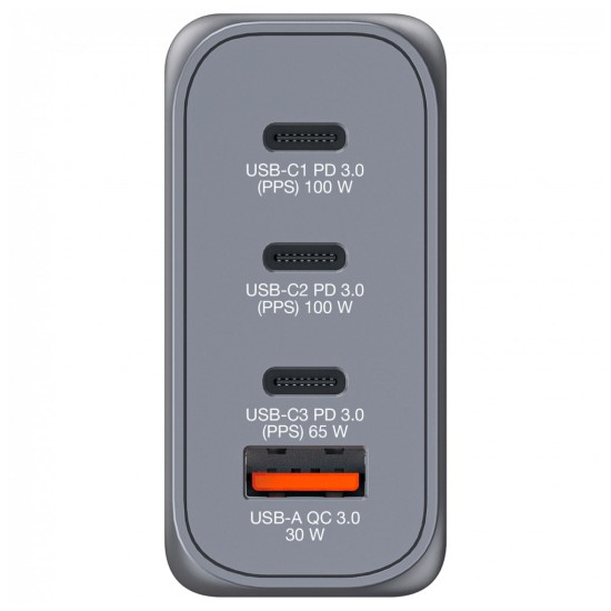 Зарядное устройство Verbatim GaN 100 W 4 ports (2xUSB-C-100 W,USB-C 65 W /USB-A -3.0) (32202) Зарядное устройство Verbatim GaN 100 W 4 ports (2xUSB-C-100 W,USB-C 65 W /USB-A -3.0) (32202)
