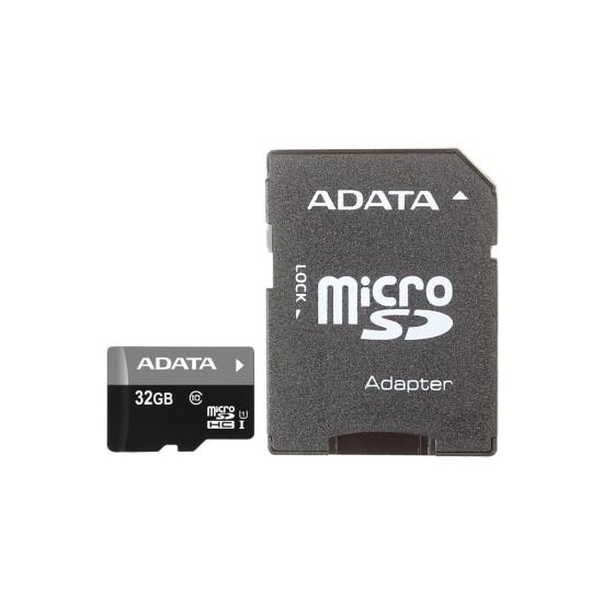 Карта пам'яті ADATA 32Gb microSDHC Ultra UHS-I +SD адаптер Class 10 (AUSDH32GUICL10-RA1) Карта пам'яті ADATA 32Gb microSDHC Ultra UHS-I +SD адаптер Class 10 (AUSDH32GUICL10-RA1)