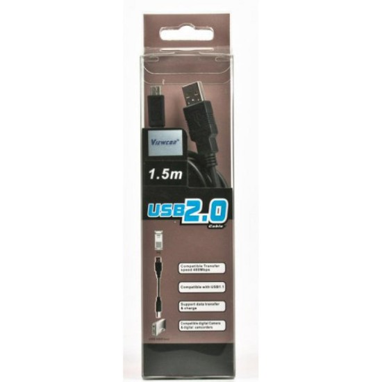 Дата кабель USB2.0 AM - Micro USB Viewcon (VW 009) Дата кабель USB2.0 AM - Micro USB Viewcon (VW 009)