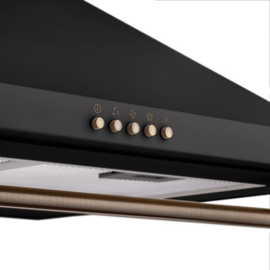 Вытяжка кухонная Pyramida KH 60 RUSTICO BL Вытяжка кухонная Pyramida KH 60 RUSTICO BL