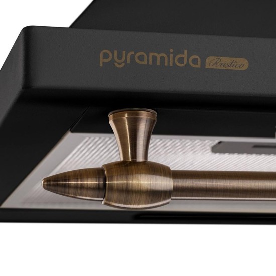 Вытяжка кухонная Pyramida KH 60 RUSTICO BL Вытяжка кухонная Pyramida KH 60 RUSTICO BL