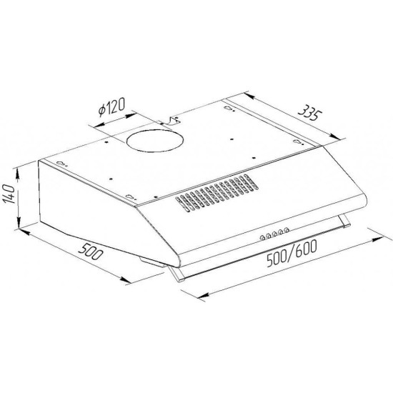 Витяжка кухонна Pyramida MH 50 WH