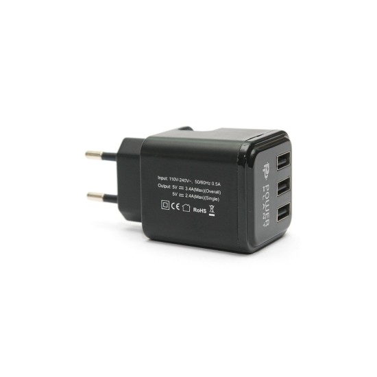 Зарядное устройство PowerPlant W-360 3*USB/3.4A (DV00DV5065) Зарядное устройство PowerPlant W-360 3*USB/3.4A (DV00DV5065)