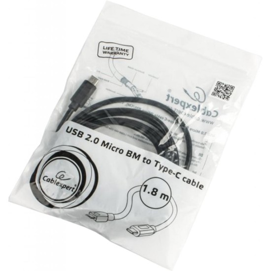 Дата кабель USB 2.0 Type-C to Micro 5P 1.0m Cablexpert (CCP-USB2-mBMCM-6) Дата кабель USB 2.0 Type-C to Micro 5P 1.0m Cablexpert (CCP-USB2-mBMCM-6)