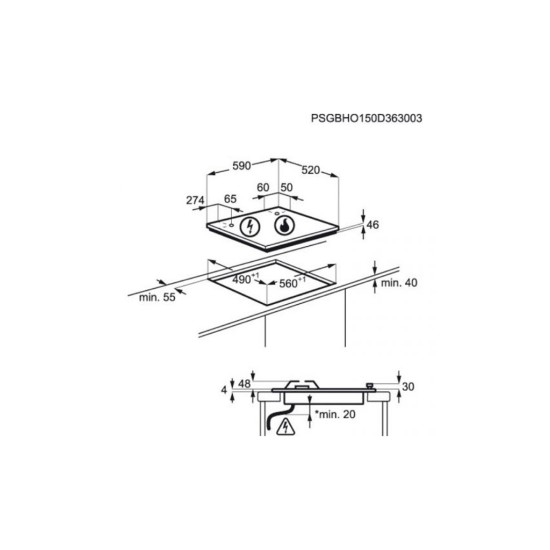 Варочна поверхня Electrolux GPE 363 RBV (GPE363RBV) Варочна поверхня Electrolux GPE 363 RBV (GPE363RBV)