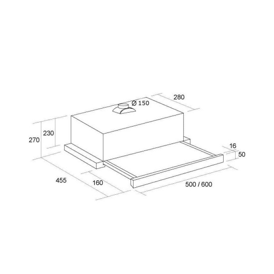 Вытяжка кухонная Pyramida TL 50 (1100) IX Вытяжка кухонная Pyramida TL 50 (1100) IX