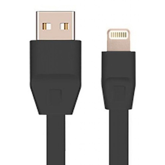Дата кабель USB 2.0 - Lightning 2А (DR-1624) плоский (Black) 1,0м Drobak (219085) Дата кабель USB 2.0 - Lightning 2А (DR-1624) плоский (Black) 1,0м Drobak (219085)