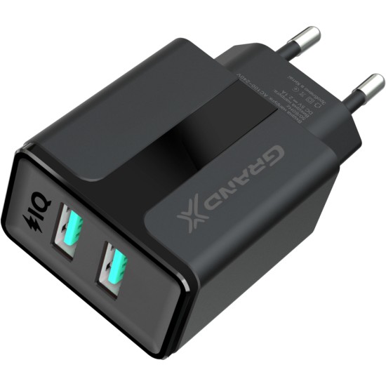 Зарядний пристрій Grand-X CH-15UMB (5V/2,1A + DC cable 2,4А USB -> Micro USB 1m) Black (CH-15UMB) Зарядний пристрій Grand-X CH-15UMB (5V/2,1A + DC cable 2,4А USB -> Micro USB 1m) Black (CH-15UMB)