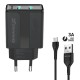 Зарядний пристрій Grand-X CH-15UMB (5V/2,1A + DC cable 2,4А USB -> Micro USB 1m) Black (CH-15UMB) Зарядний пристрій Grand-X CH-15UMB (5V/2,1A + DC cable 2,4А USB -> Micro USB 1m) Black (CH-15UMB)