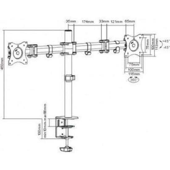 Кронштейн ITech MBS-12F Кронштейн ITech MBS-12F