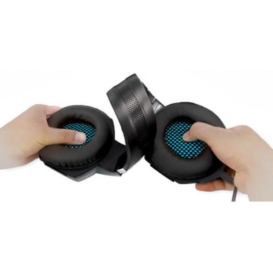 Наушники REAL-EL GDX-7500 black-blue Наушники REAL-EL GDX-7500 black-blue
