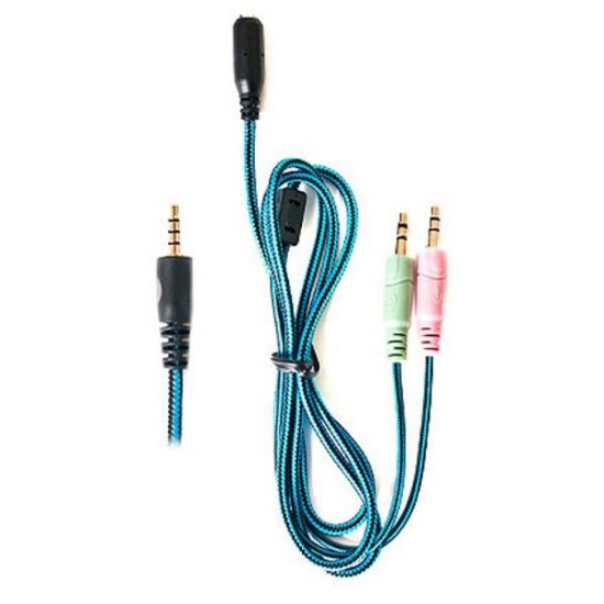 Наушники REAL-EL GDX-7500 black-blue Наушники REAL-EL GDX-7500 black-blue