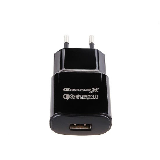 Зарядное устройство Grand-X Quick Charge QС3.0, + cable USB -> Type C 1m (CH-550TC) Зарядное устройство Grand-X Quick Charge QС3.0, + cable USB -> Type C 1m (CH-550TC)