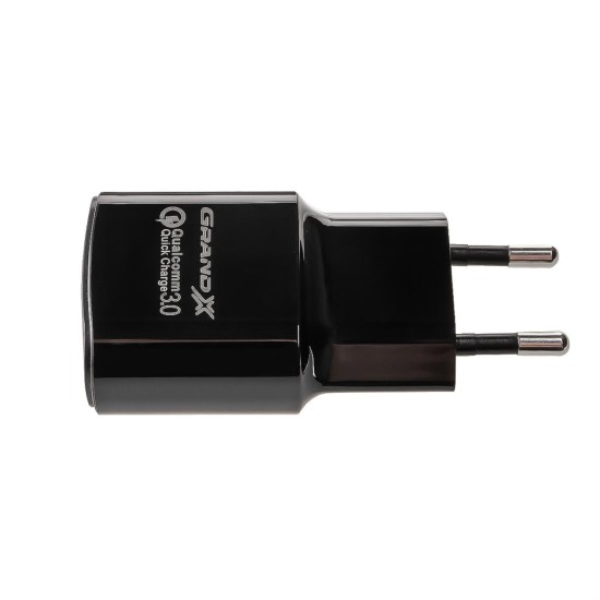 Зарядное устройство Grand-X Quick Charge QС3.0, + cable USB -> Type C 1m (CH-550TC) Зарядное устройство Grand-X Quick Charge QС3.0, + cable USB -> Type C 1m (CH-550TC)