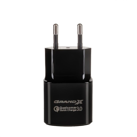 Зарядное устройство Grand-X Quick Charge QС3.0, + cable USB -> Type C 1m (CH-550TC) Зарядное устройство Grand-X Quick Charge QС3.0, + cable USB -> Type C 1m (CH-550TC)