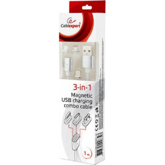 Дата кабель USB 2.0 AM to Lightning + Micro 5P + Type-C 1.0m Cablexpert (CC-USB2-AMLM31-1M) Дата кабель USB 2.0 AM to Lightning + Micro 5P + Type-C 1.0m Cablexpert (CC-USB2-AMLM31-1M)