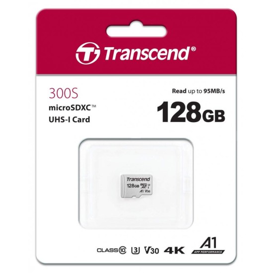 Карта памяти Transcend 128GB microSDXC class 10 UHS-I U3 A1 (TS128GUSD300S) Карта памяти Transcend 128GB microSDXC class 10 UHS-I U3 A1 (TS128GUSD300S)