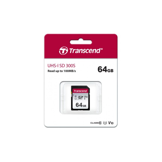 Карта памяти Transcend 64GB SDXC class 10 UHS-I U1 V10 (TS64GSDC300S) Карта памяти Transcend 64GB SDXC class 10 UHS-I U1 V10 (TS64GSDC300S)