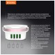 Зарядное устройство ColorWay 4*USB 4.4А + LED лампа 310 Lm (CW-CHL44A) Зарядное устройство ColorWay 4*USB 4.4А + LED лампа 310 Lm (CW-CHL44A)
