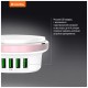 Зарядное устройство ColorWay 4*USB 4.4А + LED лампа 310 Lm (CW-CHL44A) Зарядное устройство ColorWay 4*USB 4.4А + LED лампа 310 Lm (CW-CHL44A)
