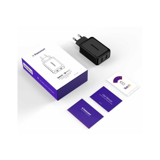 Зарядний пристрій Tronsmart W2TF 36W Dual Port Qualcomm QC 3.0&VoltiQ (232340) Зарядний пристрій Tronsmart W2TF 36W Dual Port Qualcomm QC 3.0&VoltiQ (232340)