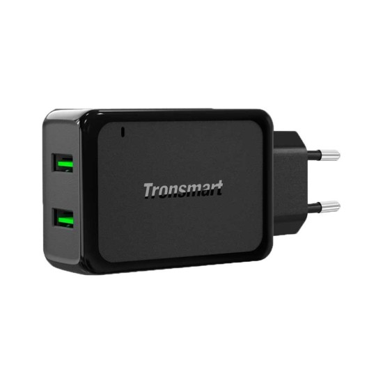 Зарядний пристрій Tronsmart W2TF 36W Dual Port Qualcomm QC 3.0&VoltiQ (232340) Зарядний пристрій Tronsmart W2TF 36W Dual Port Qualcomm QC 3.0&VoltiQ (232340)