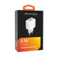 Зарядний пристрій Grand-X 5V 2.1A White (CH-03W) Зарядний пристрій Grand-X 5V 2.1A White (CH-03W)