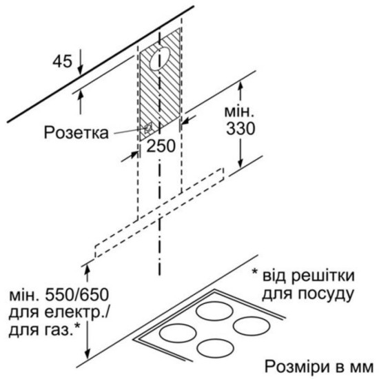 Витяжка кухонна Siemens LC97BHM50 Витяжка кухонна Siemens LC97BHM50