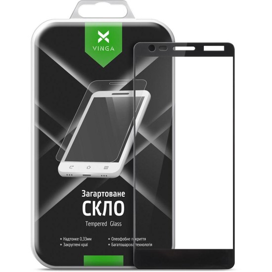 Стекло защитное Vinga для Nokia 3.1 Black (VTPGS-N31B) Стекло защитное Vinga для Nokia 3.1 Black (VTPGS-N31B)